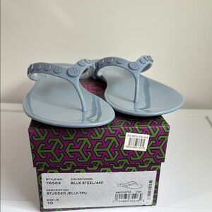 Tory Burch Baby blue jelly sandals